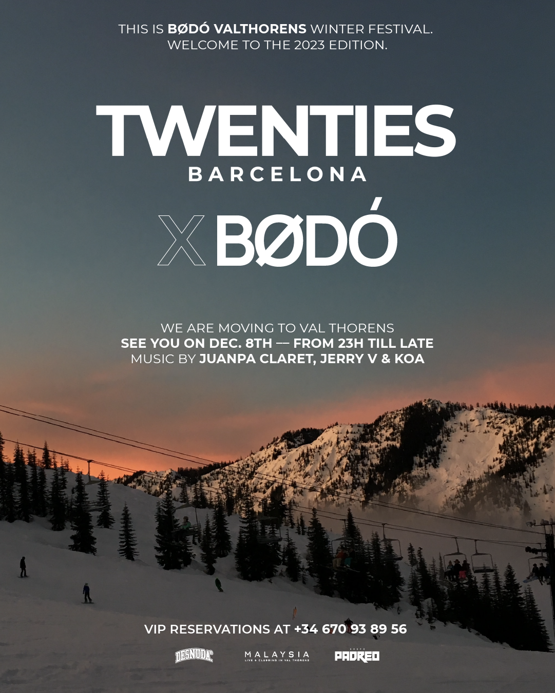 December 8th - BØDÓ x TWENTIES at Malaysia